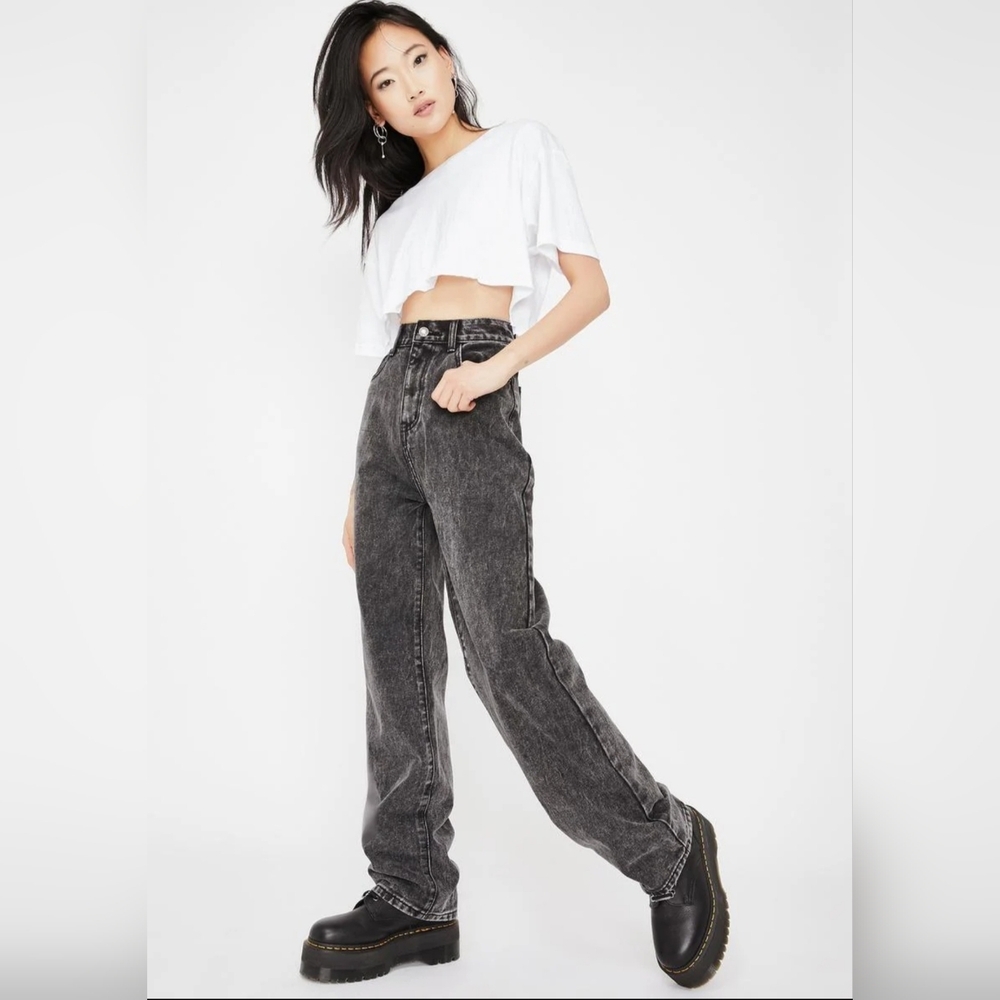 Momokrom Acid Wash Loose Denin Jeans